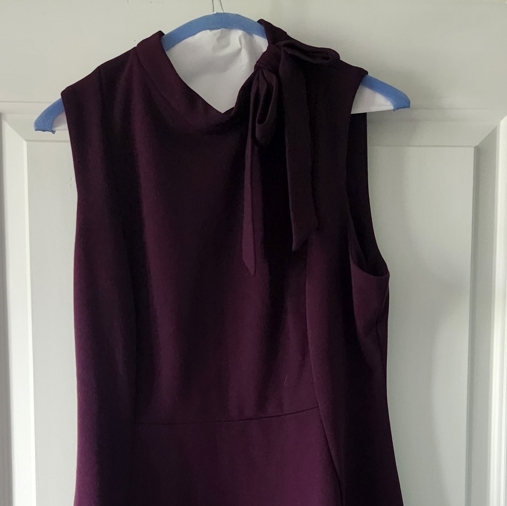 Calvin Klein Collection Deep Purple Asymmetrical Dress